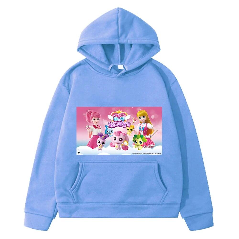 Tini Ping Hoodies Boys Clothes Autumn Sweatshirt Y2k Sudadera Casual Anime Hoodie Tini Ping Pullover Fleece Jacket Kids Clothes Girls
