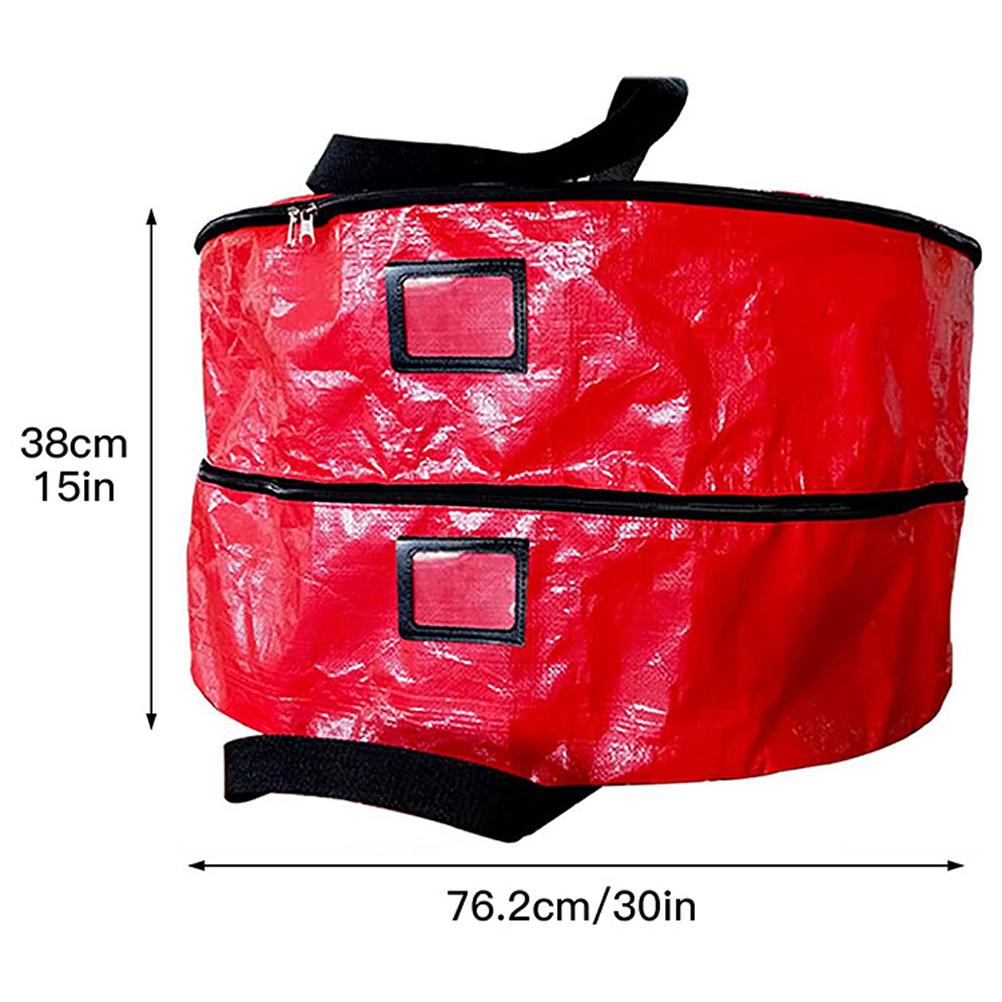 Double Layer Christmas Wreath Storage Bag Large Capacity Wreath Storage Container Wreath Storage