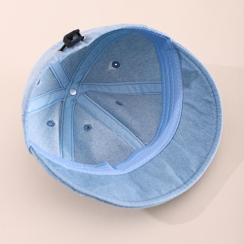 Весенняя джинсовая детская бейсболка с широкими полями - Унисекс, модный стиль