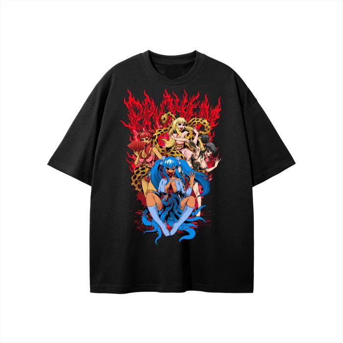 Black Broken Terror Anime Grunge Art Retro Style Summer Casual TShirt Unisexs and Womens Luxury Brand Top 2026 New Art