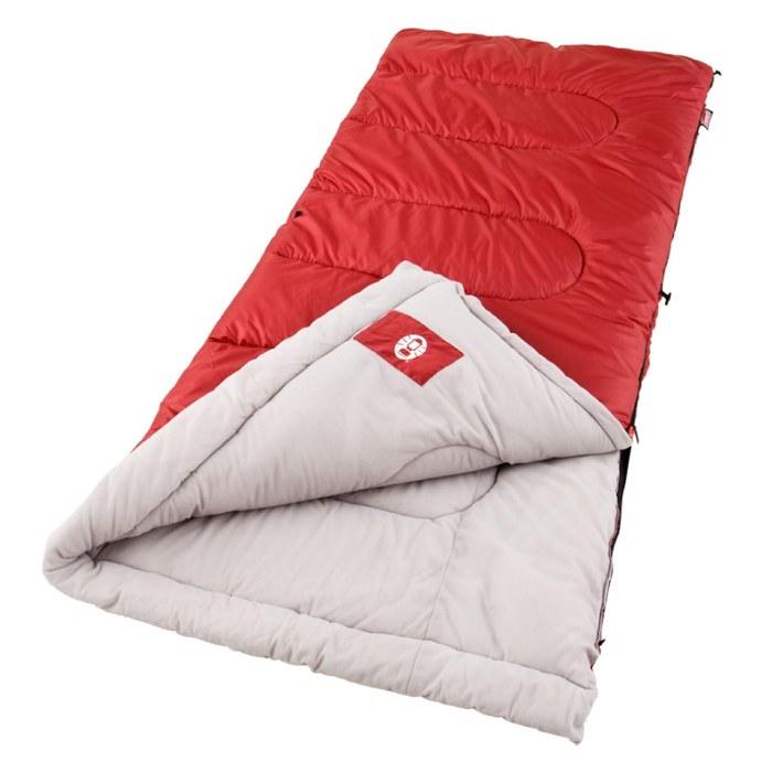 Coleman Palmetto Sleeping Bag (-1.1 to 10°C, up to 180cm) Red, 25.1L x 23.8W cm