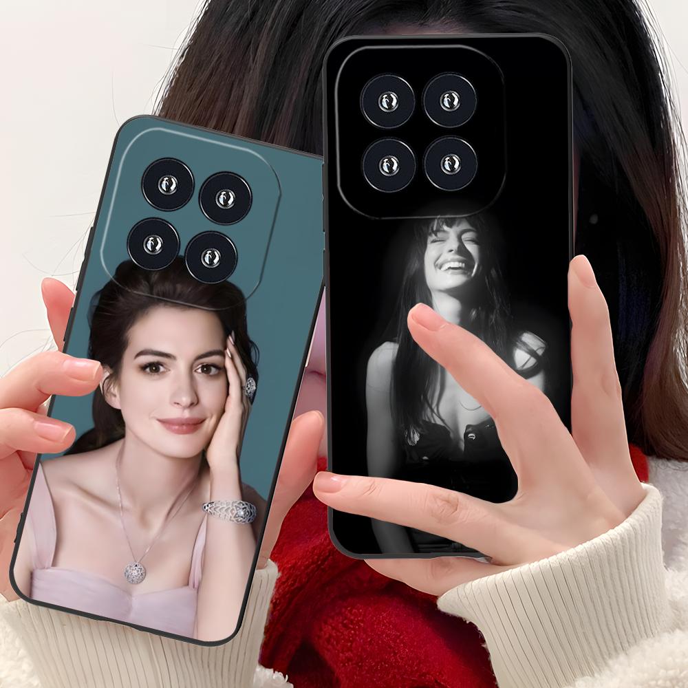 Чехол для мобильного телефона Anne Hathaway для Xiaomi 15 14 13 12 Mi 11 T Ultra Lite Pro S X 5G Цветной Печатный Чехол Чехол Красивый Роскошный