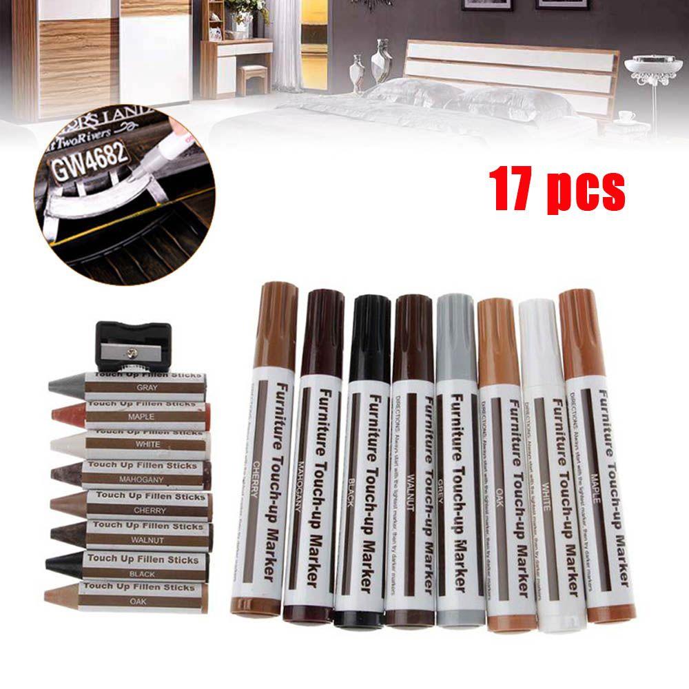 17/13 шт., набор для ремонта, маркер для царапин, маркер для подкраски, маркер для мебели, маркер для мебели