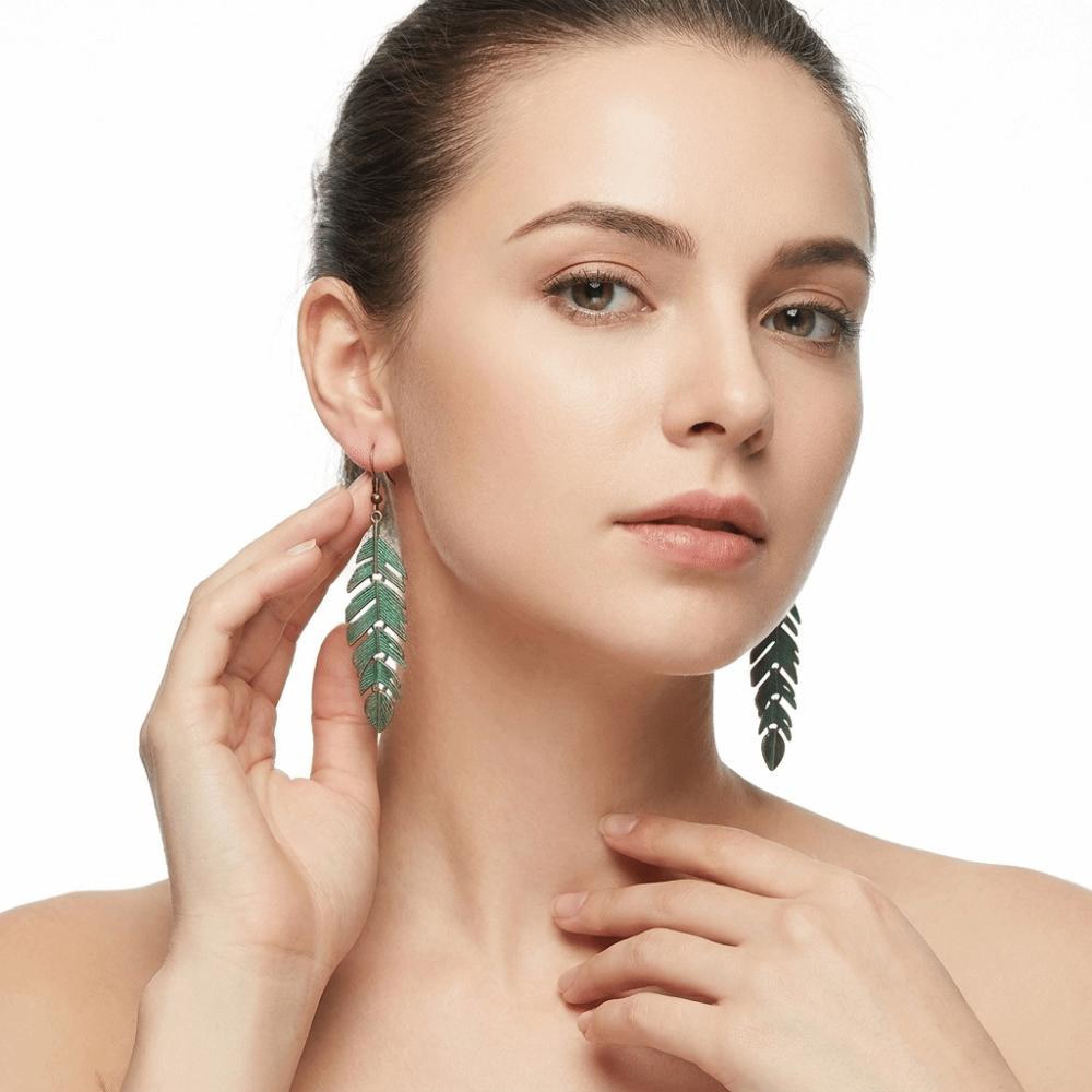 Vintage Hong Kong Style Boho Earrings Retro Metal Ethnic Earrings Dangle Earrings Daily Jewelry