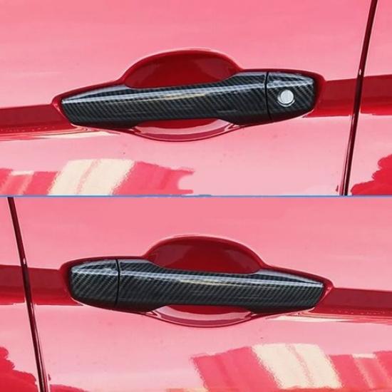 Carbon Fiber Door Handle Cover Accessories For Mitsubishi Eclipse Cross 2018+