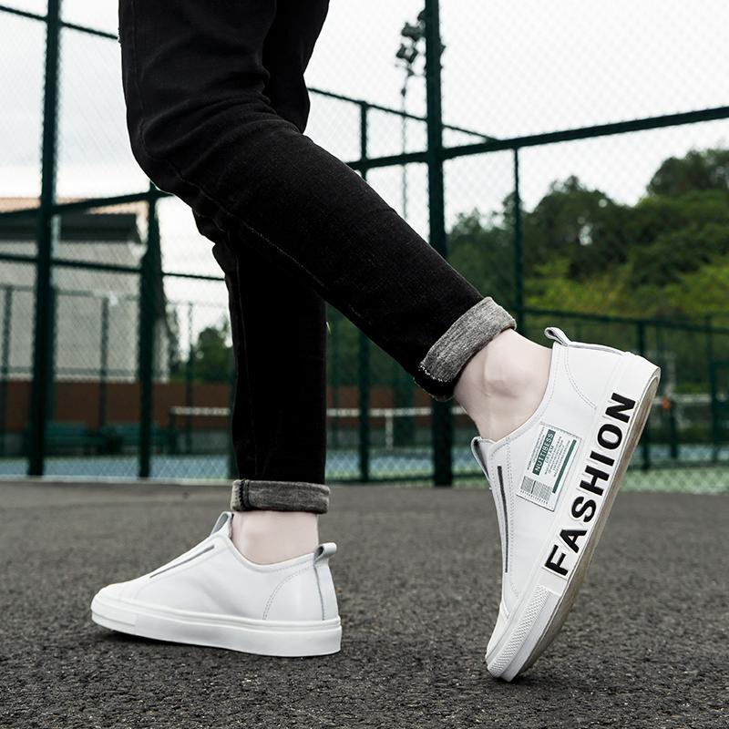 Качественная мужская обувь, повседневные кроссовки, мужские лоферы из натуральной кожи, весна-осень, мужские туфли без застежек, модная мужская обувь для ходьбы