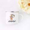 Personalized Floral Initial Name Cup Custom NameTea Coffee Hot Chocolate Mug Bride Bridesmaid Mothers Day Gift for Her
