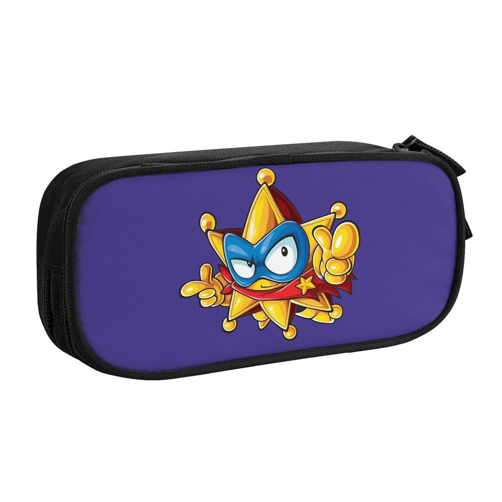 Super Zings Star Hero Pencil Cases Creative Bag for Student Big Capacity School Supplies Zipper Pencil Box