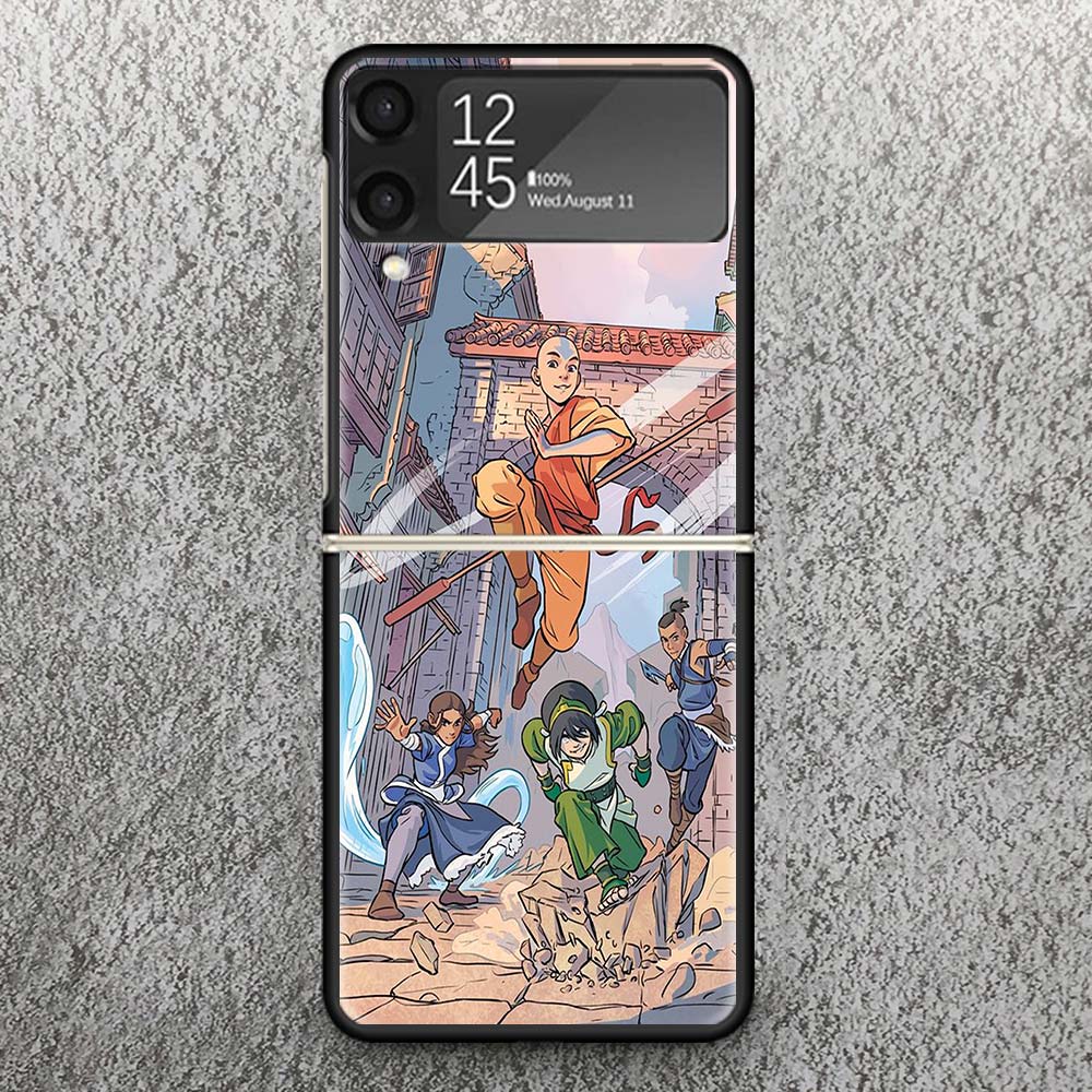 Чехол для телефона Anime Аватар: Легенда об Аанге Zflip4 Zflip5 Для Samsung Z Flip3 Flip4 Flip5 5G ZFlip 4 5 3 Чехол-оболочка для мобильного телефона Fu