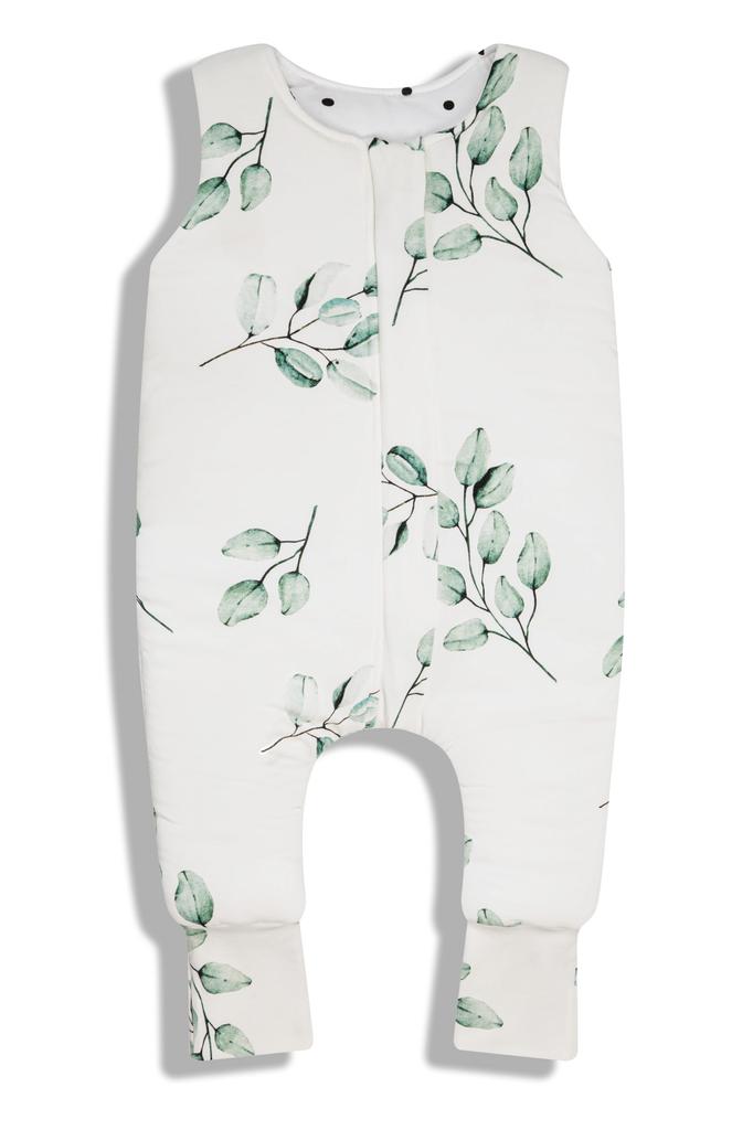 Двусторонний спальный мешок с ножками Xs (6-12 месяцев) Эвкалипт/Черные точки