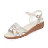 Women's Sandals Wedge Summer Genuine Leather Large Size Ladies Sandals Non-slip Middle-aged Mother Fashion Sandals