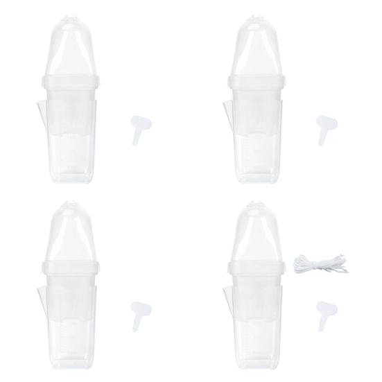 Впитывающий цветочный горшок с прозрачной двухслойной конструкцией 150 мл Глубокий резервуар для воды Регулируемое вентиляционное отверстие Купол для поддержания влажности Горшок для рассады