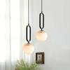 Modern Marble Pendant Light for Living Room Bedroom Bedside Hotel Hanging Lamp Ceiling Chandeliers Copper Decoration Home
