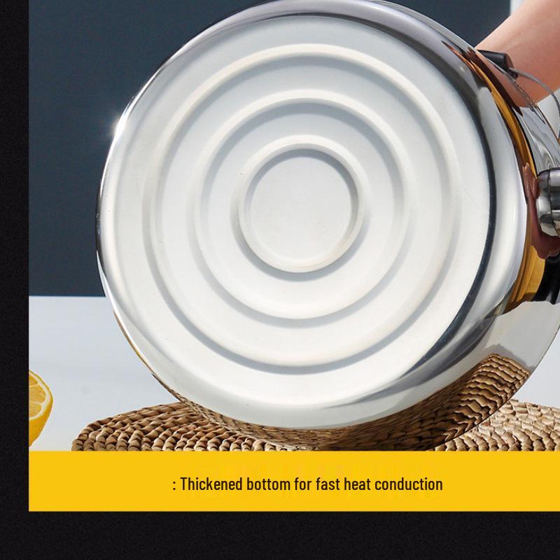 Чайник из нержавеющей стали 304 большой вместимости со свистком для газовых и индукционных плит