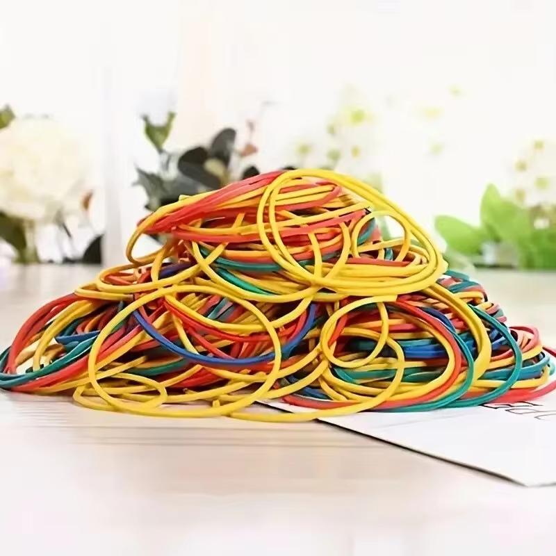 100/200 Pieces Cassette Type Multi-color Rubber Band Diameter 38mm For Office Supplies School Elastic Bands