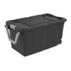 40 Gallon Wheeled Industrial Tote Plastic Adult, Flat Gray