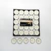 50 Smokeless Tea Candles for Weddings, Valentine's Day, Birthdays - Round Shape, Small Size, Hotel Supplies