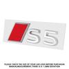 3D S3 S4 S5 S6 S7 S8 Emblem Car Body Rear Trunk Sticker Decor Decal Accessorie For Audi S TT RS Sline A3 A4 B8 8P 8V B6 A5 A6 C7