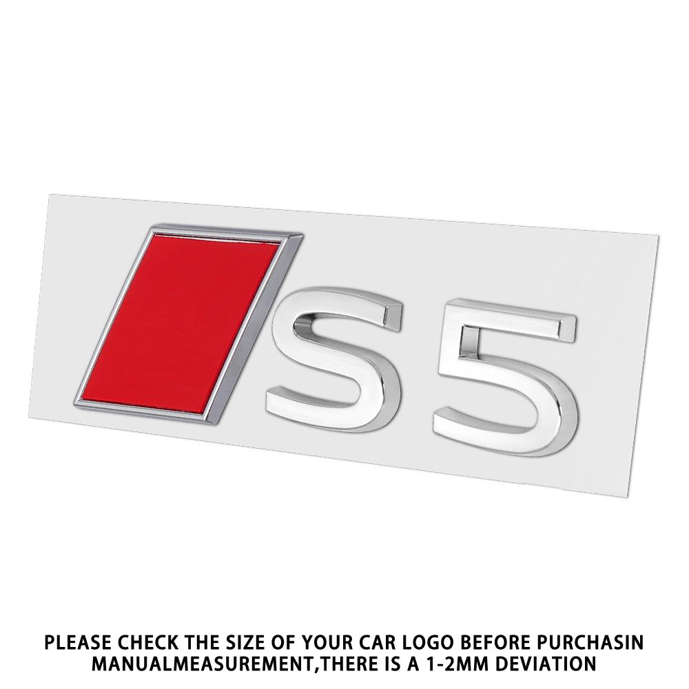 For B Sline S3 S4 S5 S6 S7 S8 Aalloy Car Rear Trunk Badge Stickers Auto Tail Logo Modification Accessories Emblem Decor Decal