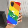 Чехол для телефона 'Любовь есть Любовь' ЛГБТ Радужный для Samsung Galaxy A52 A32 A22 A12 A02S A50S A30S A10S Note 20 Ultra 10 Plus S10 A31 A20 A7