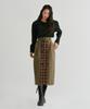 Peulleio Button Wrap Skirt _ Khaki