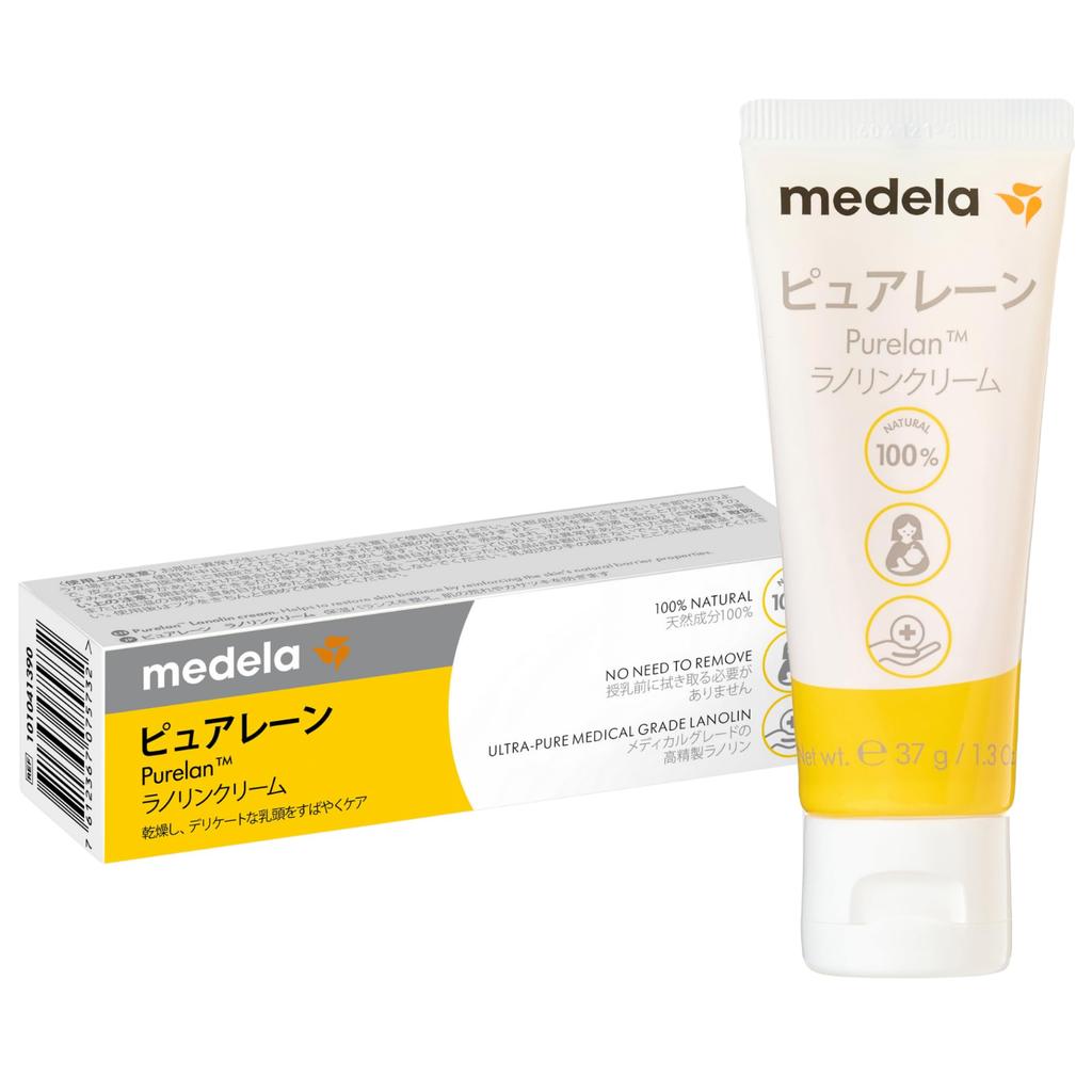 Medela Purelan Nipple Care Cream No rinsing required before Made with natural Gently supports 37g breastfeeding. 100% lanolin. breastfeeding.