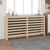 Solid Pine Wood Radiator Cover - VidaXL - 169x19x84 Cm - Brown - Practical Shelf