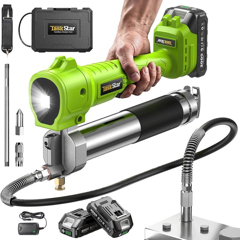 Taskstar 10000PSI Электрический пистолет для смазки Комплект 1м Гибкий шланг Беспроводной Электрический маслоinжектор Жировая машина Для аккумулятора Makita 18V Штырь
