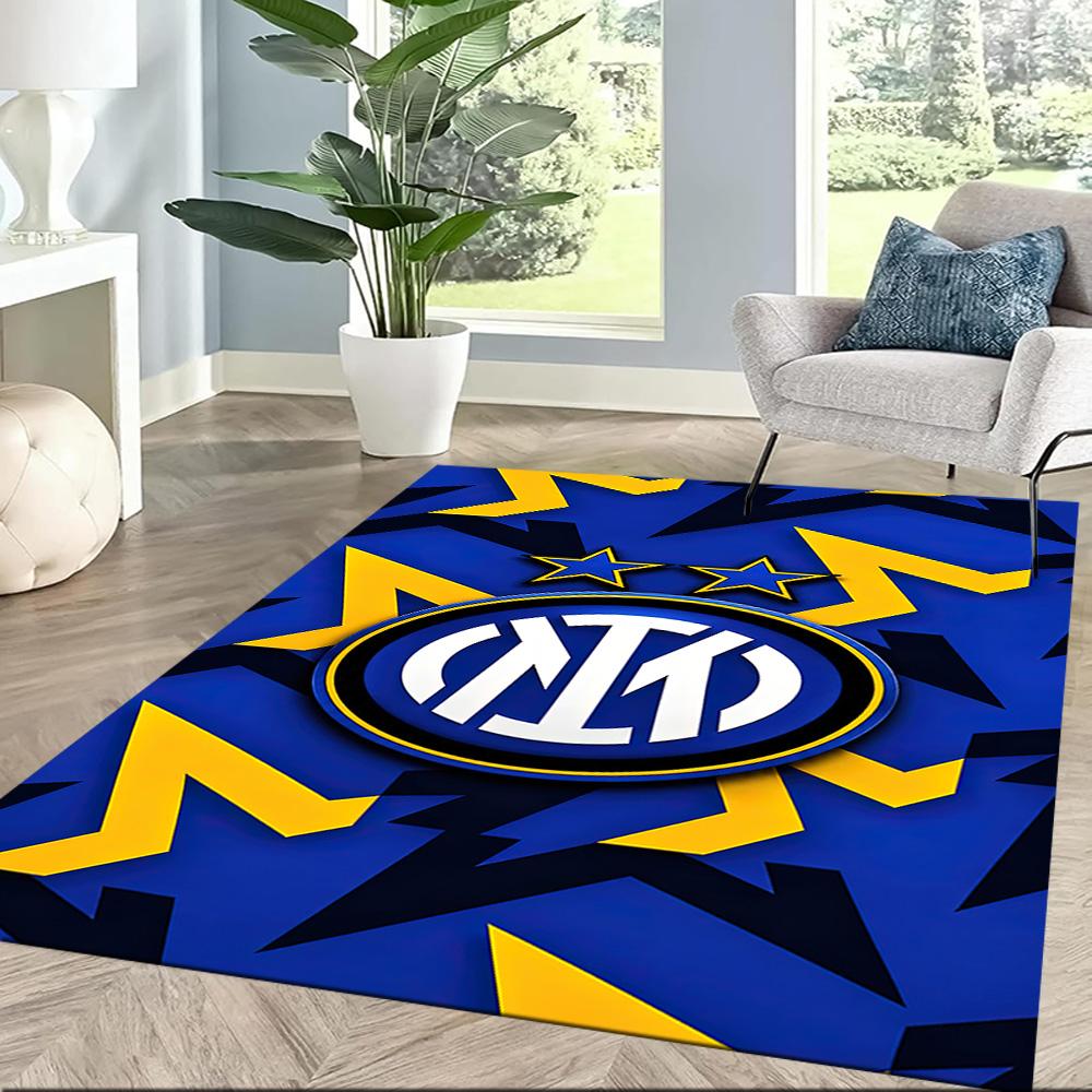 Inter Milan Floor Rug Office Rug Design For Dormitory Decorate Room Study Room Playrooms Antislip Rug Anime Office Decor Perfect Gift For Womenmen