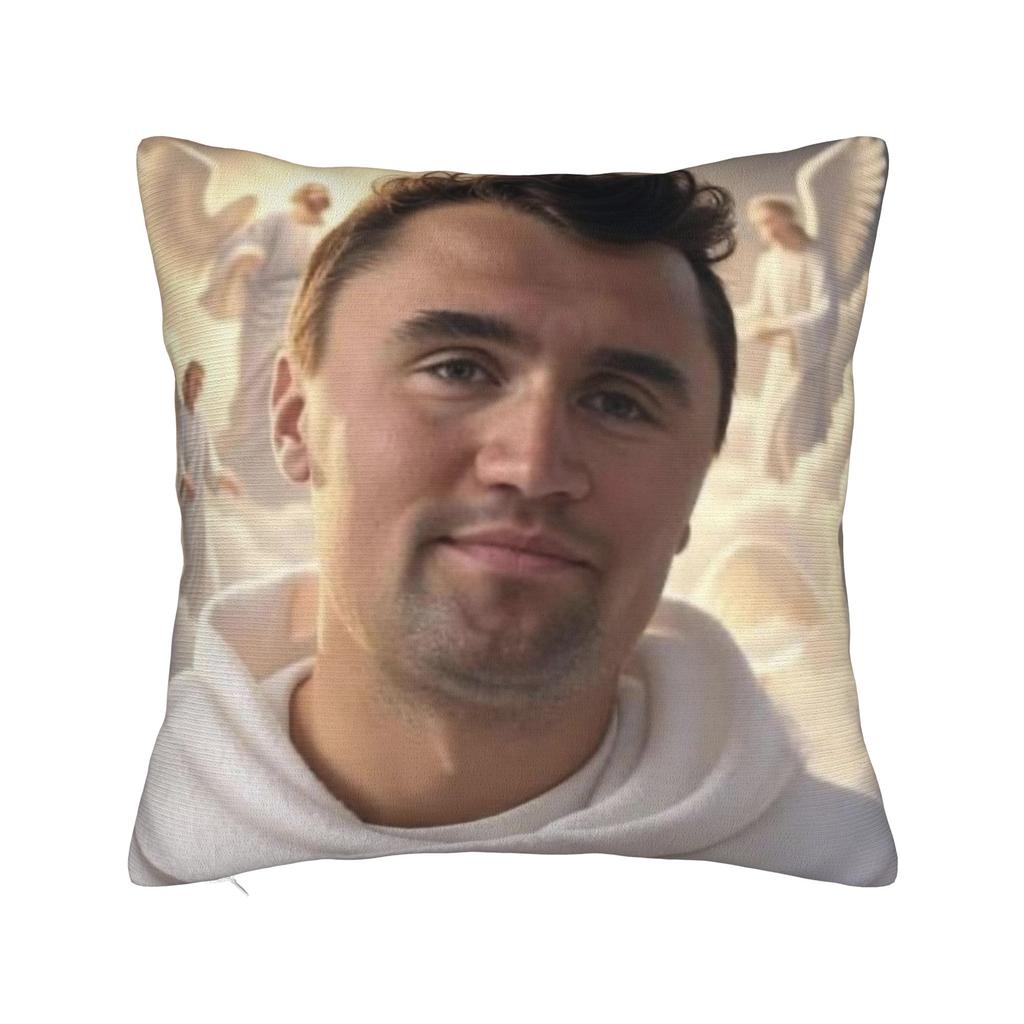 Trendy Sofa Charlie Kirk Angelic AdvocateDecorations Pillowcase Merch  Pillow Covers Square Multi Size