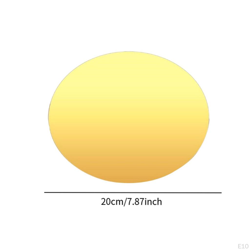 3 шт. Зеркальные центральные элементы для стола Декоративные подносы Круглые тарелки Проекты для творчества