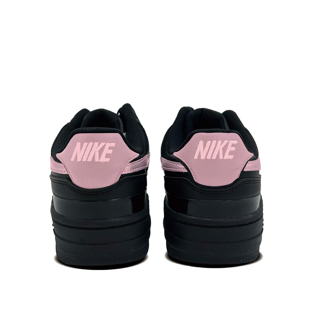 Nike Gamma Force Heart Chocolate Synthetic Leather Abrasion Resistant Low top Skateboard Shoes Women's Black HQ1674-001(team-1081)
