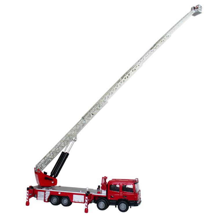 KDW625012 Модель пожарной машины из сплава, игрушка с лестницей
