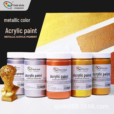 300 мл металлическая акриловая краска Silver Buddha Light Gold Pearlescent - водостойкая настенная краска