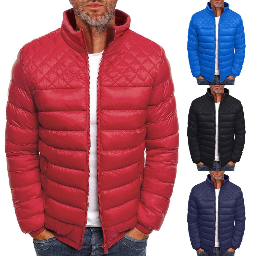 Men's Winter Cotton Padded Jackets Thick Warm Coat Fashion Zipper Cold Blouse Casual Sports Streetwear Male Outwear