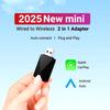 Проводное подключение к беспроводной CarPlay и Android Auto 2in1 Mini Box 5GHz WiFi5 Скорость передачи данных Plug and Play Модный и портативный