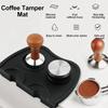 Коврик для затирания кофе Ручной силиконовый коврик для кофе Пресс для порошка Противоскользящий коврик Зажим/подушка для жевания Кофейные аксессуары Инструменты бариста