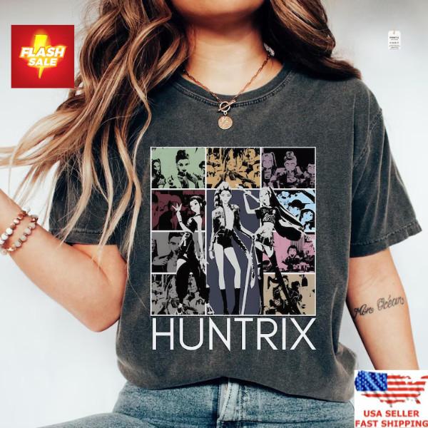 Kpop Демон Хантеры Футболка Huntrix Девичья Группа Футболка Идол Группа Мерч Ограниченное Издание Унисекс Футболка
