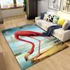 3D скандинавский креативный ковер с изображением фламинго и птицы, ковер для гостиной, спальни, дивана, кухонный коврик для ванной комнаты, нескользящий напольный коврик