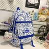 School Bag Personalized Graffiti School Bag Female Backpack Harajuku Cute Backpack Large Capacity Female College Student Class Backpack