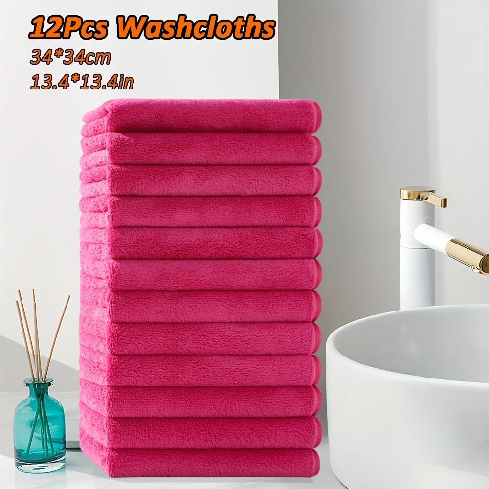 Высококачественные 12 шт. Салфетки из микрофибры 13,4x13,4 дюйма - Высокая впитываемость, мягкие и прочные многоцелевые чистящие салфетки для кухни, ванной комнаты, рук и