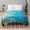 Soft and Gradual Change of Color Cube Blanket Lunch Break Thermal Blanket Sheet Bedspread Flannel Blanket
