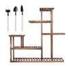 Multi Tiers Wooden Plant Stand Balcony Garden Flower Plant Stand Display Shelf
