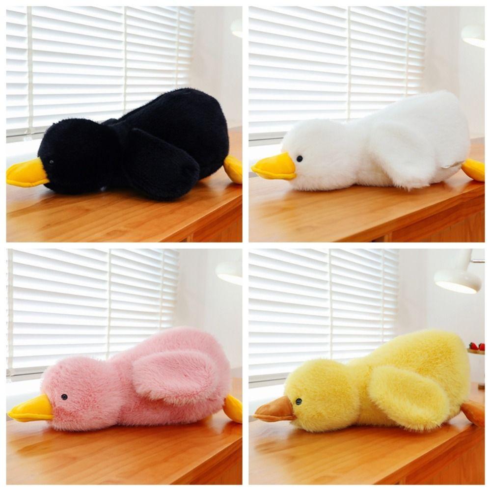 Fluffy Long Hair Duck Plush Doll Soft Duck Stuffed Animal Toy Huggable Duck Plush Toy Home Decor