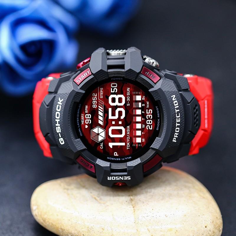 Casio GPS-позиционирование Bluetooth-подключение мультисенсорный ударопрочный и водонепроницаемый кварцевый механизм полимерный ремешок японский и корейский GSW-H1000-1A4