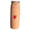 Soft Cartoon Bear Pencil Case Silicone Stationery Box Pencil Pouch  Children Gifts