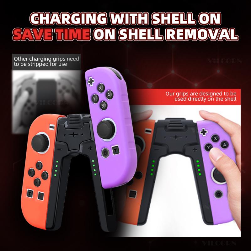 Сменный контроллер Joy для Switch Oled Lite Joypad L/R Съемный геймпад с датчиком движения/вибрацией/6-осевой гироскопической рукояткой для зарядки