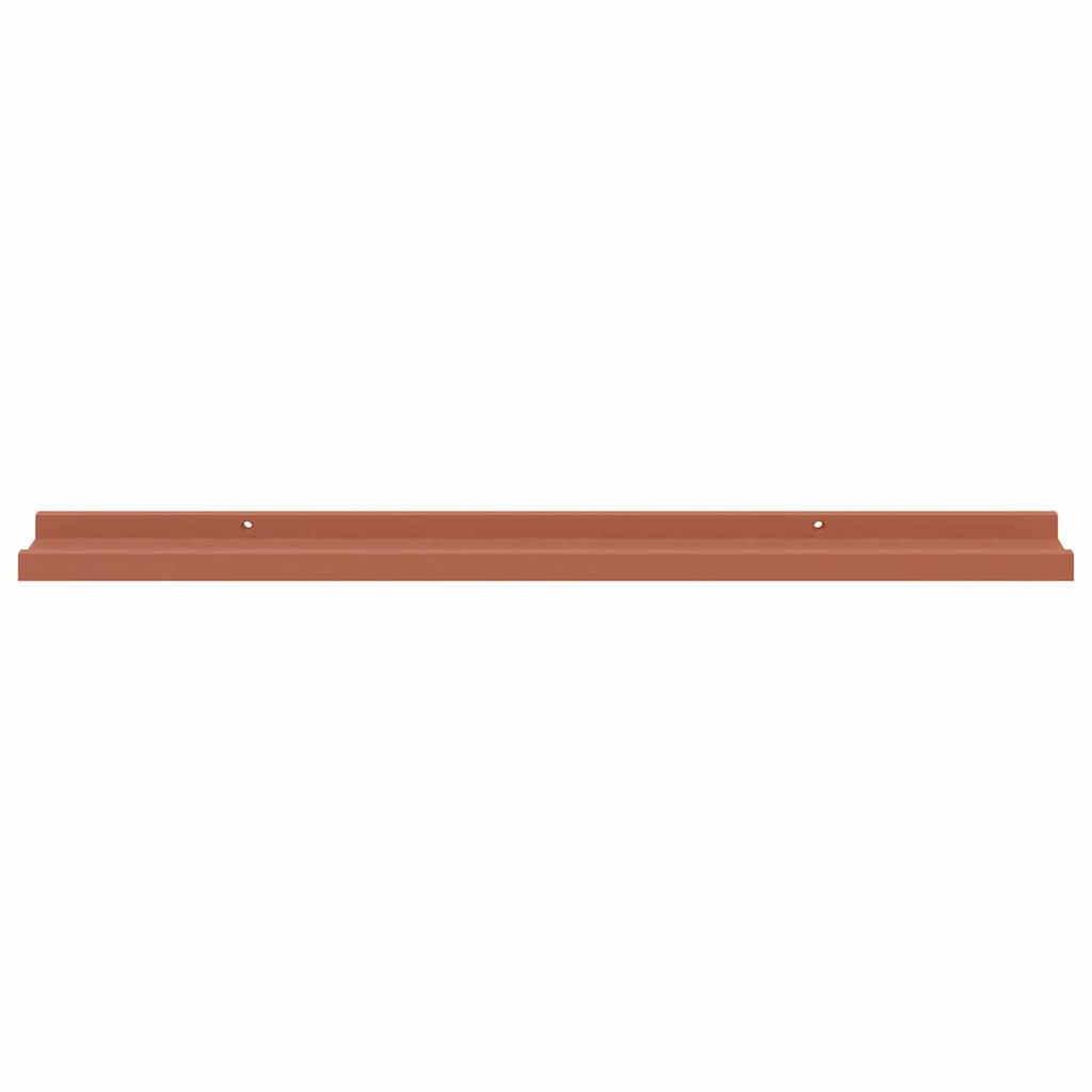 Wall Shelf with Shelf 2 pcs Red 80 x 9 x 3 cm Particleboard