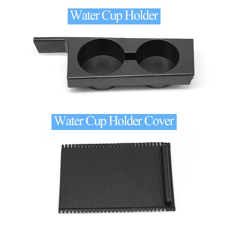 Car Front Central Console Water Drink Cup Holder Roller Blind Cover For BMW 5 Series E39 1996-2003 51168159694 51168159698