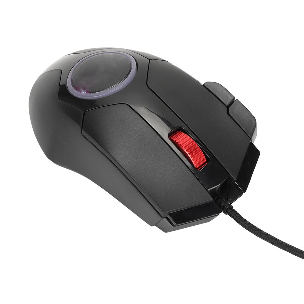 Игровая мышь проводная 8 клавиш RGB Марево 6 регулируемых DPI Изогнутая эргономичная Клавиша быстрого доступа Многофункциональная клавиша Компьютерная мышь Черная